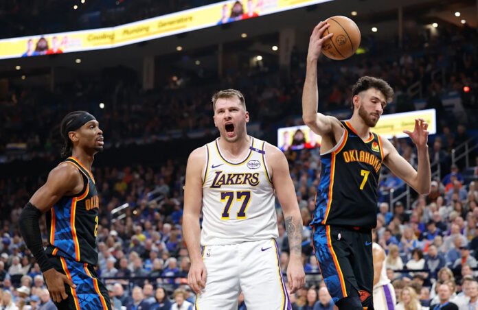 Lakers dominate Thunder with 126-99 win behind Luka Dončić's big first half