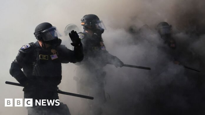 How the LA clashes unfolded... in 60 seconds