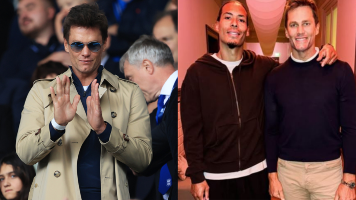 Tom Brady catches up with Liverpool star Virgil van Dijk and checks out Bayern Munich as Birmingham co-owner takes family on European tour