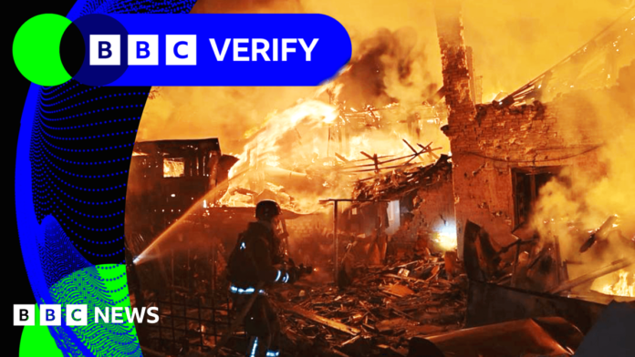 BBC Verify Live: Verifying images of fresh Russian strikes in BBC Verify Live: Verifying images of fresh Russian strikes in front-line Zaporizhzhia region