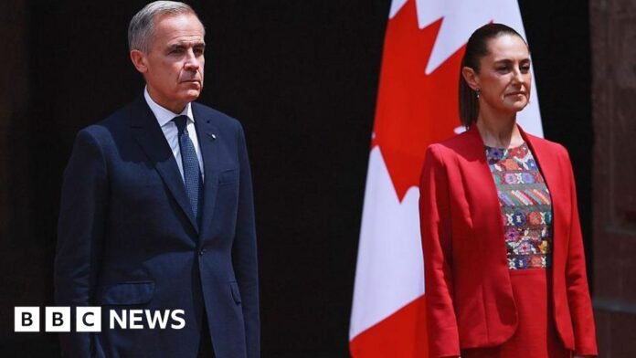 Canada and Mexico announce new partnership amid Trump trade war Canada and Mexico announce new partnership amid Trump trade war