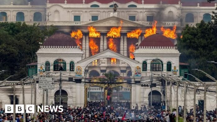 Nepal parliament set on fire after PM resigns over anti-corruption protests