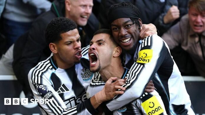 Newcastle 2-1 Fulham: 'Talisman' Bruno Guimaraes earns 'big' Magpies win Newcastle 2-1 Fulham: 'Talisman' Bruno Guimaraes earns 'big' Magpies win