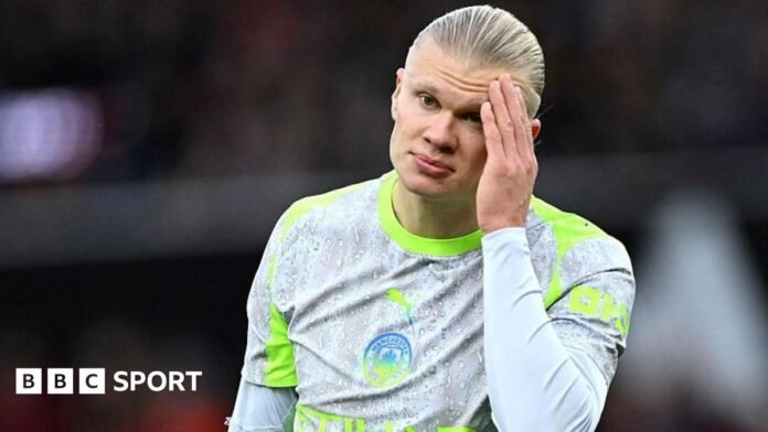 Aston Villa 1-0 Man City: Erling Haaland fails to score Aston Villa 1-0 Man City: Erling Haaland fails to score as Pep Guardiola demands a 'step up'