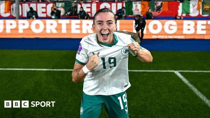 Republic of Ireland Women: Scoring late winner 'one of the Republic of Ireland Women: Scoring late winner 'one of the best feelings' - Abbie Larkin