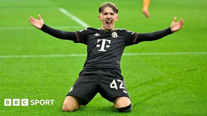 Borussia Mongladbach 0-3 Bayern Munich: Teenager Lennart Karl scores again Borussia Mongladbach 0-3 Bayern Munich: Teenager Lennart Karl scores again for leaders