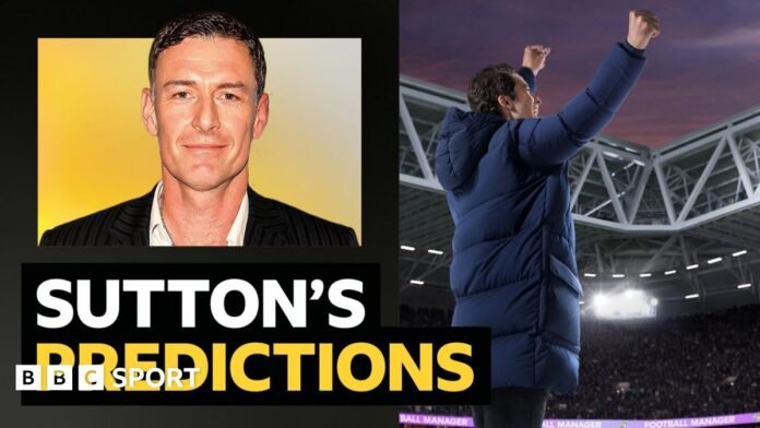 Premier League predictions: Chris Sutton v Football Manager, the game Premier League predictions: Chris Sutton v Football Manager, the game - and AI