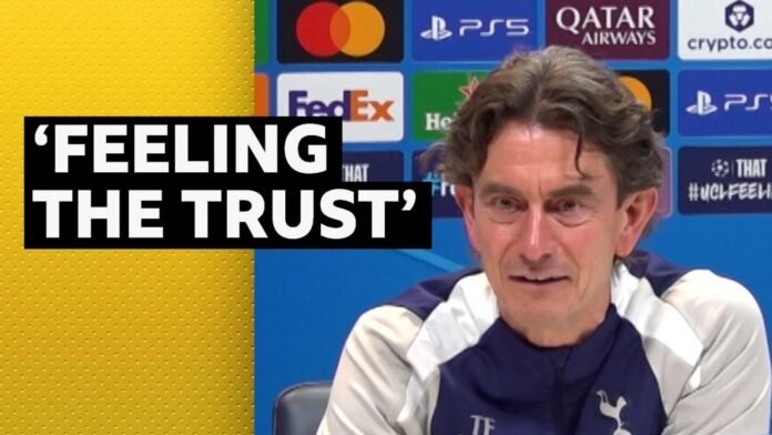 'We had a good conversation' - Frank on Tottenham board support. Video, 00:01:14'We had a good conversation' - Frank on Tottenham board support