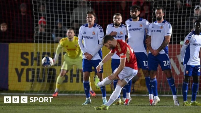 Salford City 3-2 Swindon Town: Hosts will meet Manchester City in FA Cup fourth round