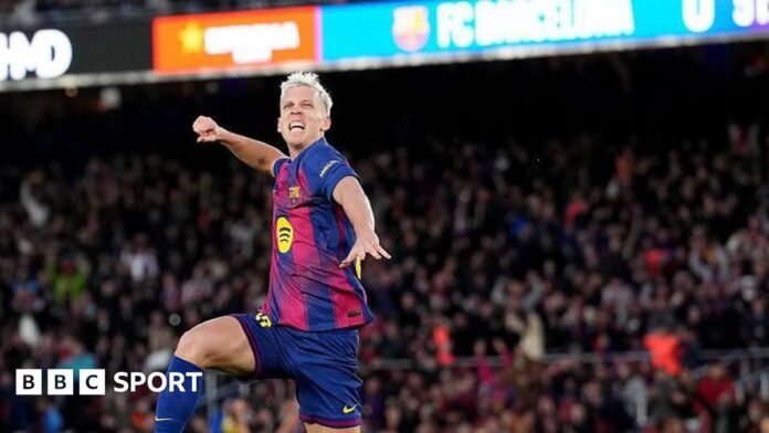 Barcelona 3-0 Real Oviedo: Hansi Flick's side return to top of La Liga