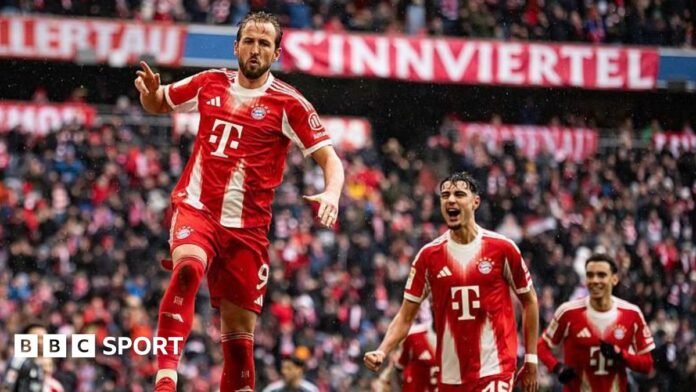 Kane scores two as Bayern beat Eintracht Frankfurt