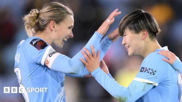 Man City 6-0 Leicester City: Women's Super League leaders stretch gap to 11 points at top