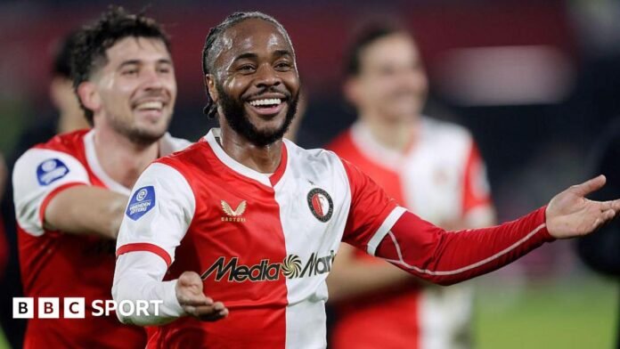 Feyenoord vs Telstar: Sterling makes Feyenoord debut nine months after last game