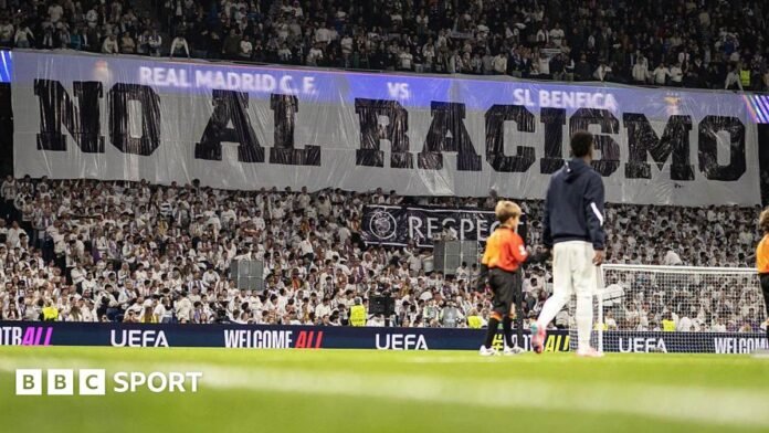 Real Madrid condemn fan who appeared to perform Nazi salute before Benfica tie