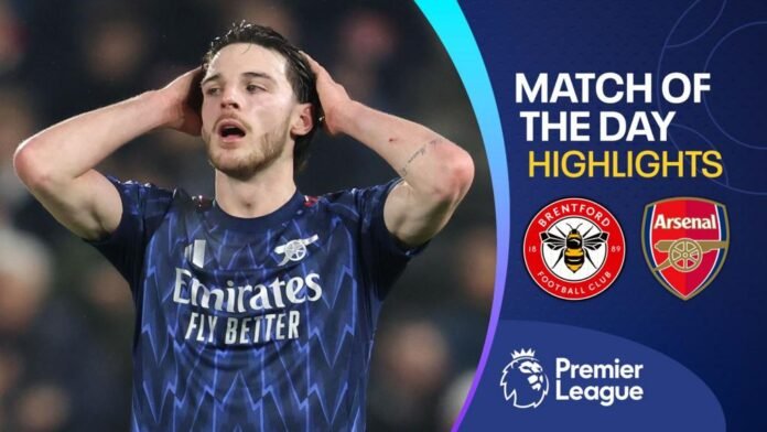 Arsenal miss chance to restore six-point lead in Brentford draw. Video, 00:08:28Arsenal miss chance to restore six-point lead in Brentford draw