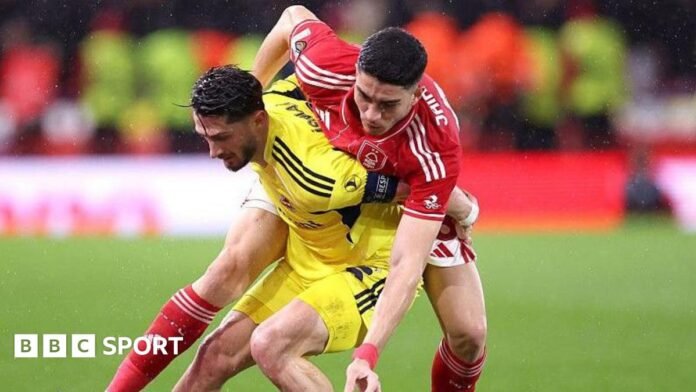 Nottingham Forest 1-2 Fenerbahce (4-2 agg): Nervy Forest reach Europa League last 16